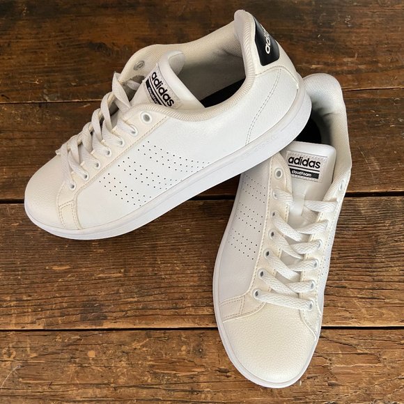 adidas Shoes - Adidas Women's White Leather Sneakers Size 7.5